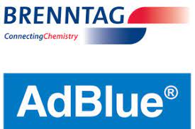 Loghi di Brenntag e AdBlue su sfondo bianco.